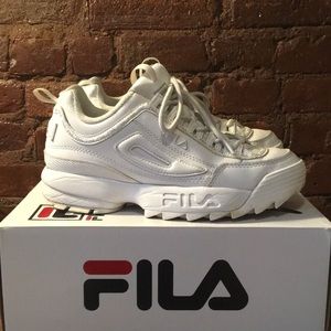 Fila Disruptor II Premium Repeat - white